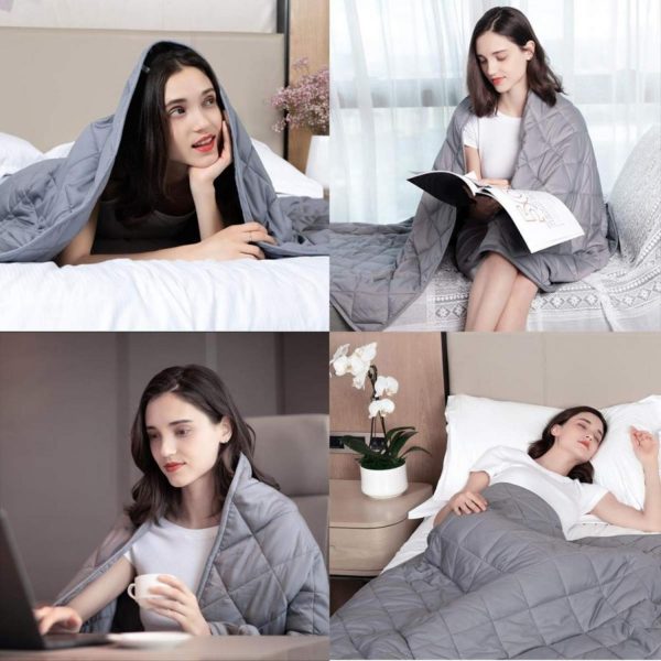 Weighted Blanket 5KG Light Grey GO-WB-117-SN