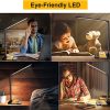 LED Desk Lamp with Wireless Charger & USB Charging Port with 5 Brightness Levels & 5 Lighting Modes (Black) GO-DLWC-101-JLL