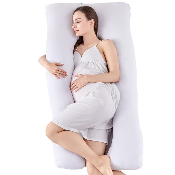 Pregnancy/Maternity/Nursing Pillow with Pillowcase (White) GO-PP-101-BL