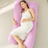 Pregnancy/Maternity/Nursing Pillow with Pillowcase (Purple) GO-PP-102-BL