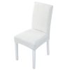 6pcs Dining Chair Slipcovers/ Protective Covers (White) GO-DCS-106-RDT