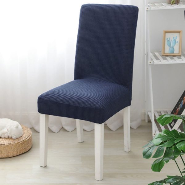 6pcs Dining Chair Slipcovers/ Protective Covers (Navy Blue) GO-DCS-107-RDT