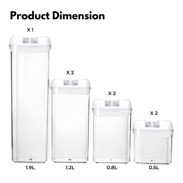 GOMINIMO Airtight Food Containers Set of 7 GO-STO-102-HL