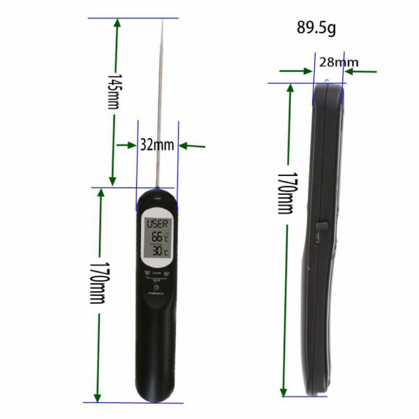 Smart Digital Meat Thermometer with LED Light GO-MPT-100-HD