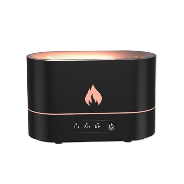 GOMINIMO Flame Humidifier Fire 250ml Black GO-AD-105-HGJ