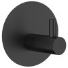 Round Stainless Steel Wall Hook 4pcs (Black)