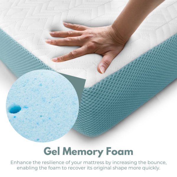 Dual Layer Mattress Topper 4 inch with Gel Infused (Full)