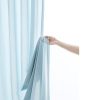 Natural Linen Blended Curtains (Set of 2, W132cm x D274cm, Dark Blue)