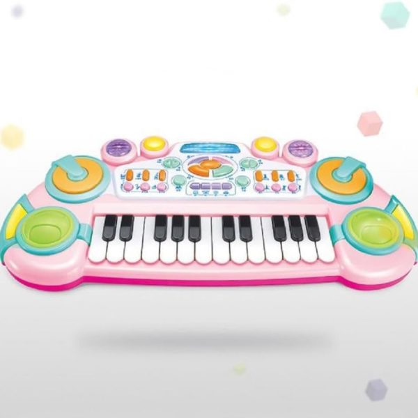 Kids Toy Musical Electronic Piano Keyboard (Pink) GO-MAT-112-XC