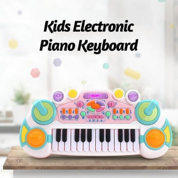 Kids Toy Musical Electronic Piano Keyboard (Pink) GO-MAT-112-XC