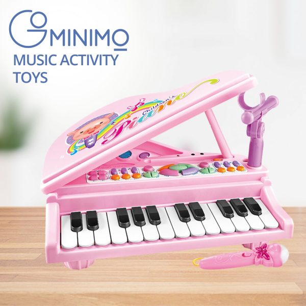 Kids Piano Keyboard Music Toys (Pink) GO-MAT-106-XC