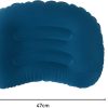 Inflatable Camping Travel Pillow – Dark Blue