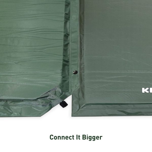 KILIROO Inflating Camping Mat with Pillow – Army Green KR-IM-100-HY