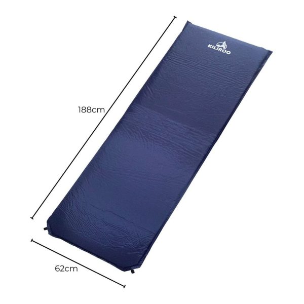 KILIROO Inflating Camping Mat – Navy Blue KR-IM-101-HY