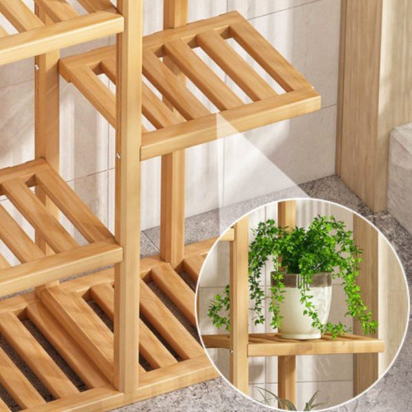 Bamboo Plant Stand Rack 6 tier 7 Potted (120CM)