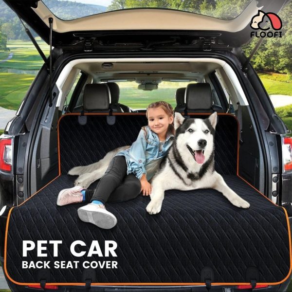 Floofi Pet Car Back Seat Cover Waterproof Safety – PT-SC-100-QQQ / PT-SC-100-ARS