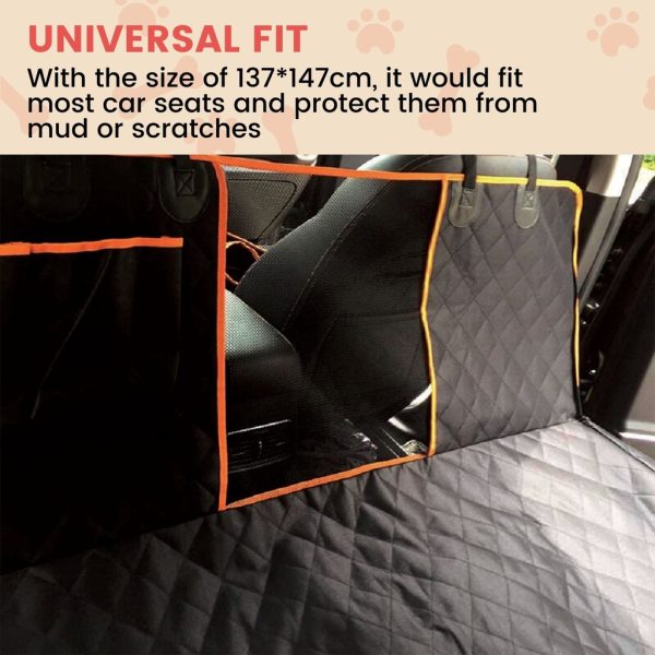 Floofi Pet Car Back Seat Cover Waterproof Safety – PT-SC-100-QQQ / PT-SC-100-ARS