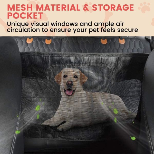 Floofi Pet Car Back Seat Cover Waterproof Safety – PT-SC-100-QQQ / PT-SC-100-ARS