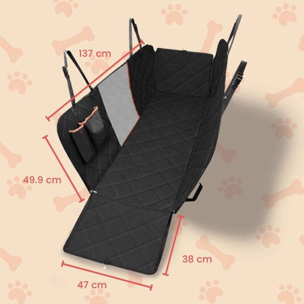 Floofi Pet Car Back Seat Cover Waterproof Safety – PT-SC-100-QQQ / PT-SC-100-ARS