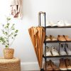 5 Tier Metal Shoe Rack for 10 Pairs of Shoes Black