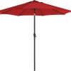 2.7m Patio Outdoor Table Umbrella Red