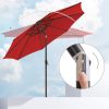 2.7m Patio Outdoor Table Umbrella Red