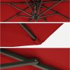 2.7m Patio Outdoor Table Umbrella Red