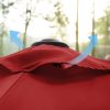 2.7m Patio Outdoor Table Umbrella Red