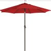 2.7m Patio Outdoor Table Umbrella Red