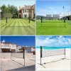 4m Portable Tennis Badminton Net Black