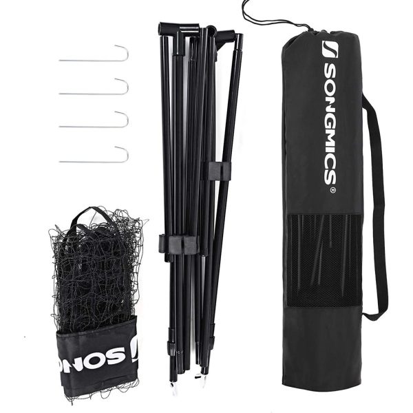 4m Portable Tennis Badminton Net Black