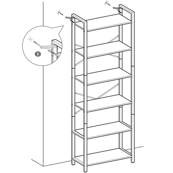 6 Tier Bookshelf