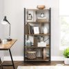 Bookshelf Rustic Brown and Black