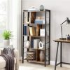 Bookshelf Rustic Brown and Black