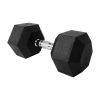 VERPEAK Rubber Hex Dumbbells 15kg –