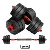 Adjustable Rubber Dumbbells – 20kg