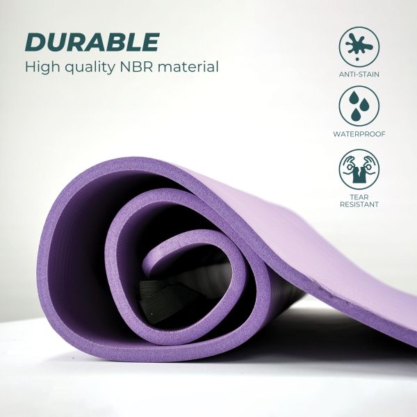 NBR Yoga Mat 2.0CM Purple VP-MT-125-AC