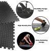 Puzzle Gym Mat EVA Interlocking Foam Tiles with Border (Black) VP-GMT-100-LMJ