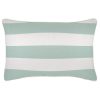 Cushion Cover-With Piping-Deck-Stripe-Mint – 35×50 cm