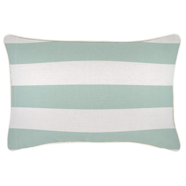 Cushion Cover-With Piping-Deck-Stripe-Mint – 35×50 cm