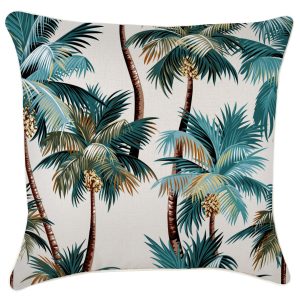 Cushion Cover-With Piping-Palm Trees Natural – 60×60 cm