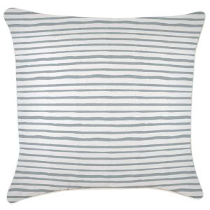 Cushion Cover-With Piping-Paint Stripes Smoke – 60×60 cm