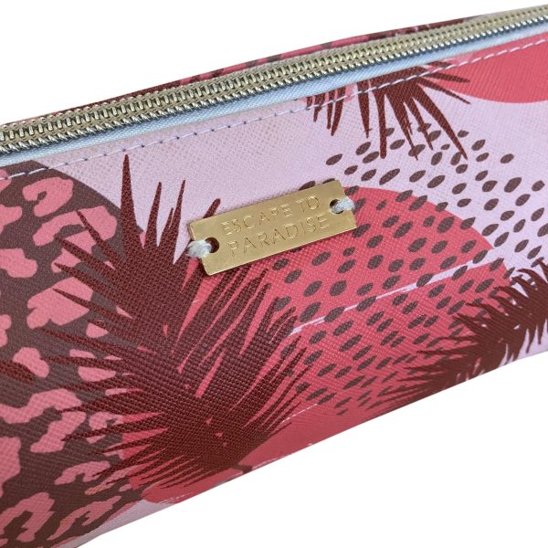 Roll Cosmetic Case – Leopard Palms