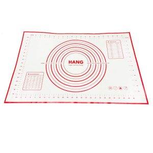 X Large Silicone Pastry Mat Thick Non Stick Baking Mat with Measurement 40*60 cm Fondant Mat Counter Mat Dough Rolling Mat Oven Liner Pie Crust Mat