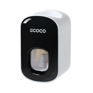 Ecoco Wall mount auto ands Free Toothpaste Dispenser Automatic Toothpaste Squeezer Bathroom Toothpaste Holder