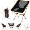 Ultralight Aluminum Alloy Folding Camping Camp Chair Outdoor Hiking Patio Backpacking – Blue