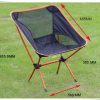 Ultralight Aluminum Alloy Folding Camping Camp Chair Outdoor Hiking Patio Backpacking – Blue