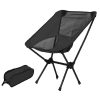 Ultralight Aluminum Alloy Folding Camping Camp Chair Outdoor Hiking Patio Backpacking – Blue