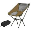 Ultralight Aluminum Alloy Folding Camping Camp Chair Outdoor Hiking Patio Backpacking – Blue