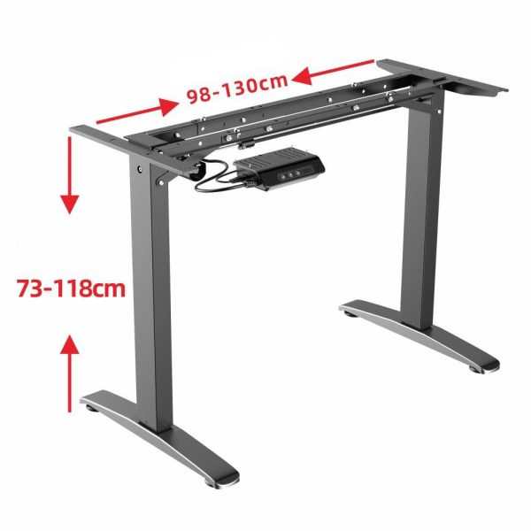 Gaming Standing Desk Home Office Lift Electric Height Adjustable Sit To Stand Motorized Standing Desk – 1100x600x740 to 1190 cm